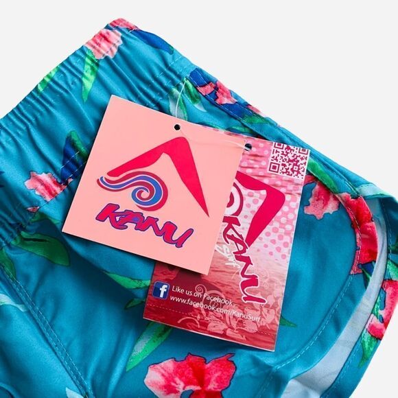 Kanu Surf Girl’s Sandy Quick Dry UPF 50+ Blue Floral Boardshort Size 4 NWT - Picture 2 of 6